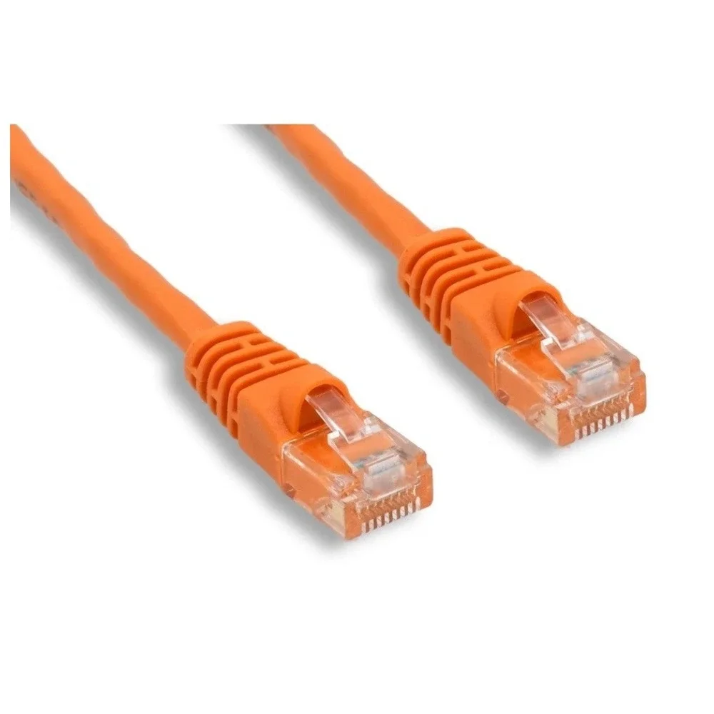 ✅Category 6 Patch Cable Ethernet UTP 7' 7ft Orange Cat 6 Network Cord#️⃣0307